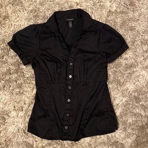Banana Republic Women’s Black Button Down Size 2